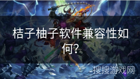 桔子柚子软件兼容性如何? 桔子柚子软件兼容性如何?
