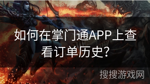 如何在掌门通APP上查看订单历史？
