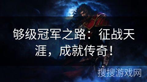 够级冠军之路：征战天涯，成就传奇！