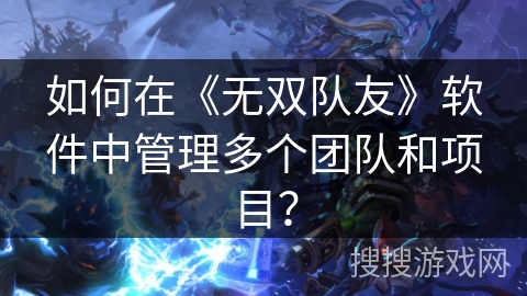 如何在《无双队友》软件中管理多个团队和项目？