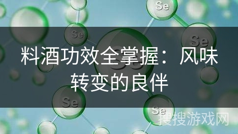 料酒功效全掌握：风味转变的良伴