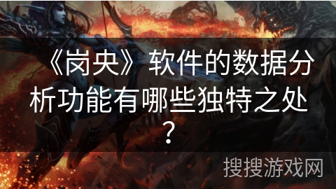 《岗央》软件的数据分析功能有哪些独特之处？