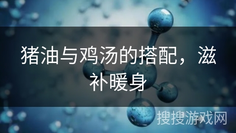 猪油与鸡汤的搭配，滋补暖身