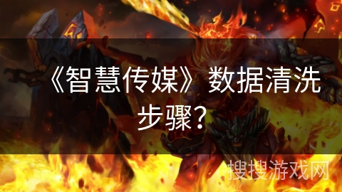 《智慧传媒》数据清洗步骤？