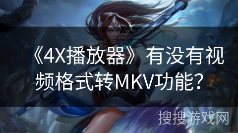 《4X播放器》有没有视频格式转MKV功能？