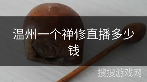 温州一个禅修直播多少钱