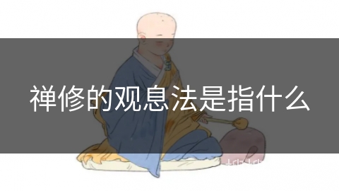 禅修的观息法是指什么