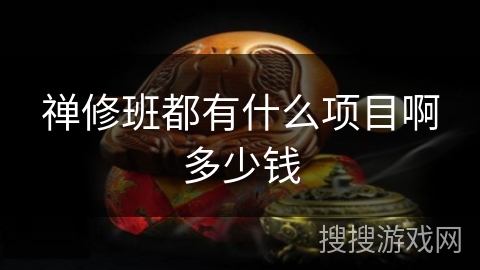 禅修班都有什么项目啊多少钱