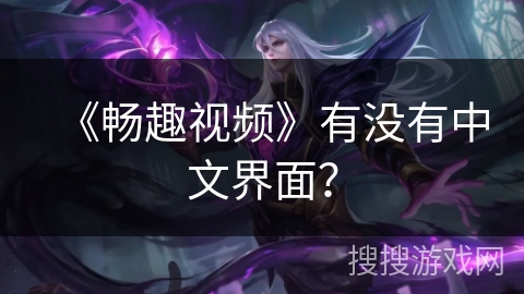 《畅趣视频》有没有中文界面？