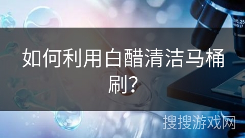 如何利用白醋清洁马桶刷?