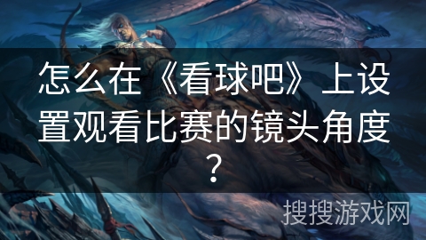 怎么在《看球吧》上设置观看比赛的镜头角度? 怎么在《看球吧》上设置观看比赛的镜头角度?