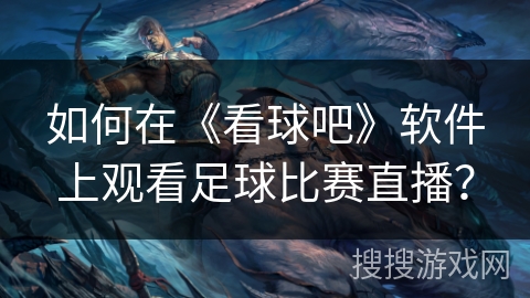 如何在《看球吧》软件上观看足球比赛直播? 如何在《看球吧》软件上观看足球比赛直播?