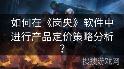 如何在《岗央》软件中进行产品定价策略分析? 如何在《岗央》软件中进行产品定价策略分析?