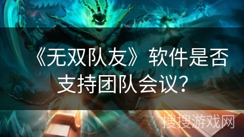 《无双队友》软件是否支持团队会议? 《无双队友》软件是否支持团队会议?