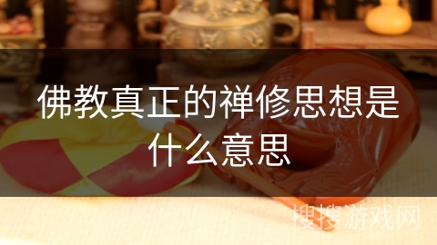 佛教真正的禅修思想是什么意思 佛教真正的禅修思想是什么意思