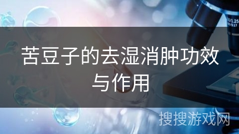 苦豆子的去湿消肿功效与作用
