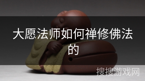 大愿法师如何禅修佛法的 大愿法师如何禅修佛法的