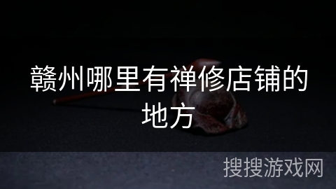 赣州哪里有禅修店铺的地方 赣州哪里有禅修店铺的地方