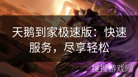 天鹅到家极速版:快速服务,尽享轻松 天鹅到家极速版:快速服务,尽享轻松