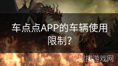 车点点APP的车辆使用限制？