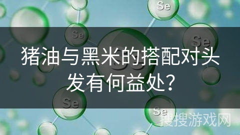 猪油与黑米的搭配对头发有何益处? 猪油与黑米的搭配对头发有何益处?