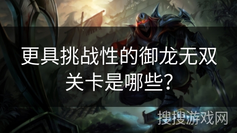 更具挑战性的御龙无双关卡是哪些？