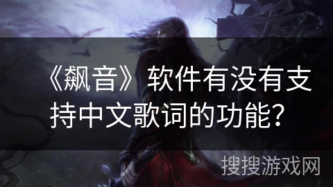 《飙音》软件有没有支持中文歌词的功能? 《飙音》软件有没有支持中文歌词的功能?