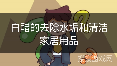 白醋的去除水垢和清洁家居用品