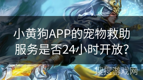 小黄狗APP的宠物救助服务是否24小时开放? 小黄狗APP的宠物救助服务是否24小时开放?