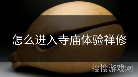 怎么进入寺庙体验禅修 怎么进入寺庙体验禅修