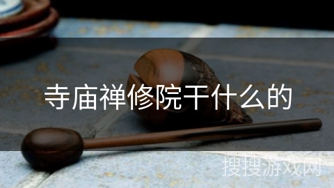 寺庙禅修院干什么的 寺庙禅修院干什么的