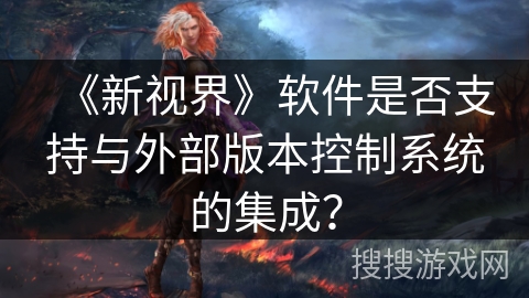 《新视界》软件是否支持与外部版本控制系统的集成？