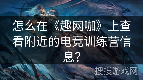 怎么在《趣网咖》上查看附近的电竞训练营信息? 怎么在《趣网咖》上查看附近的电竞训练营信息?
