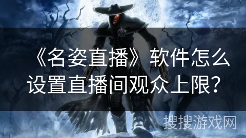 《名姿直播》软件怎么设置直播间观众上限? 《名姿直播》软件怎么设置直播间观众上限?