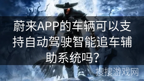 蔚来APP的车辆可以支持自动驾驶智能追车辅助系统吗? 蔚来APP的车辆可以支持自动驾驶智能追车辅助系统吗?
