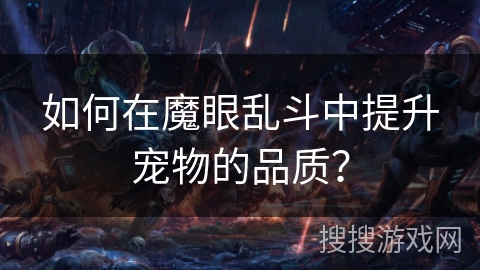 如何在魔眼乱斗中提升宠物的品质？
