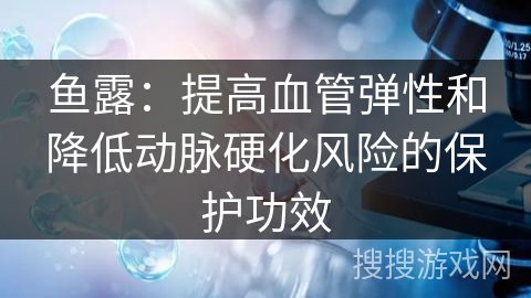 鱼露：提高血管弹性和降低动脉硬化风险的保护功效