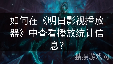 如何在《明日影视播放器》中查看播放统计信息？