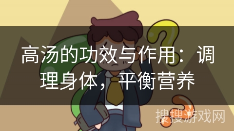 高汤的功效与作用:调理身体,平衡营养