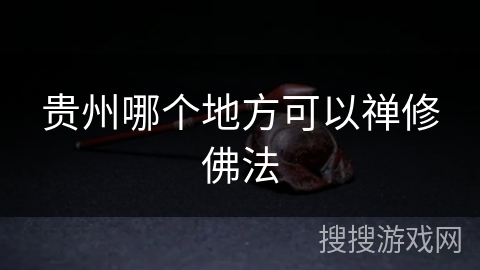 贵州哪个地方可以禅修佛法