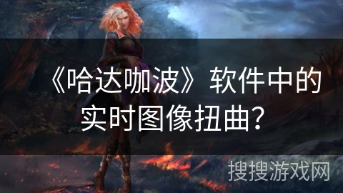 《哈达咖波》软件中的实时图像扭曲? 《哈达咖波》软件中的实时图像扭曲?