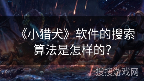 《小猎犬》软件的搜索算法是怎样的? 《小猎犬》软件的搜索算法是怎样的?