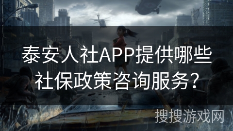 泰安人社APP提供哪些社保政策咨询服务？