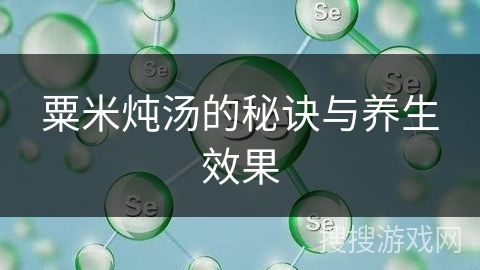 粟米炖汤的秘诀与养生效果