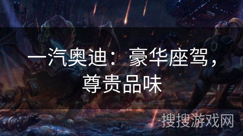 一汽奥迪：豪华座驾，尊贵品味