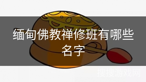 缅甸佛教禅修班有哪些名字 缅甸佛教禅修班有哪些名字