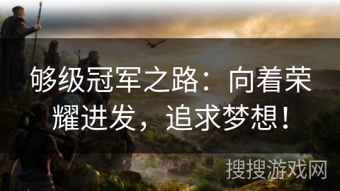 够级冠军之路：向着荣耀进发，追求梦想！