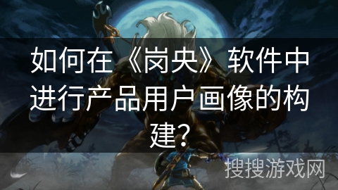 如何在《岗央》软件中进行产品用户画像的构建？