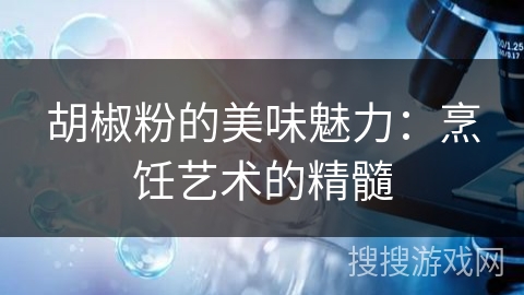 胡椒粉的美味魅力:烹饪艺术的精髓