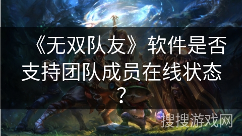 《无双队友》软件是否支持团队成员在线状态？